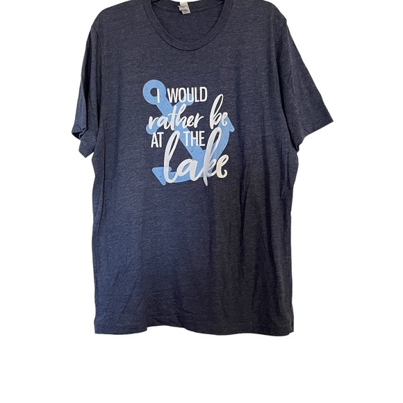 I would rather be at the lake•Bella Canvas Graphic Tee - Picture 1 of 5